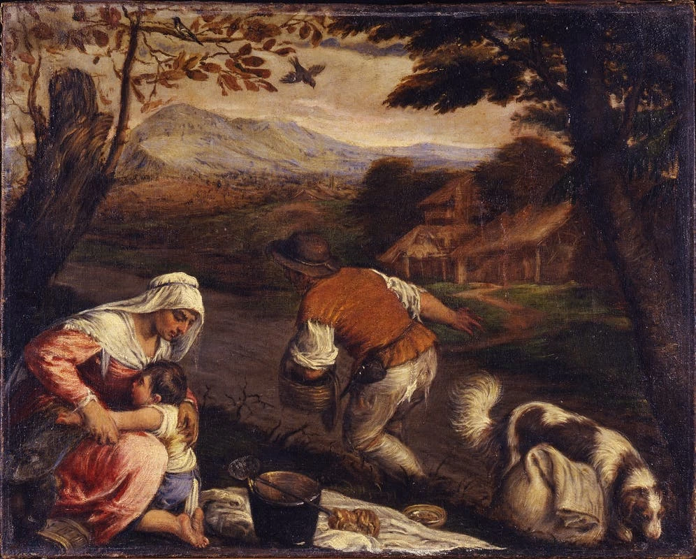La parabola del seminatore - Uffizi Firenze, Jacopo da Ponte, detto Bassano
